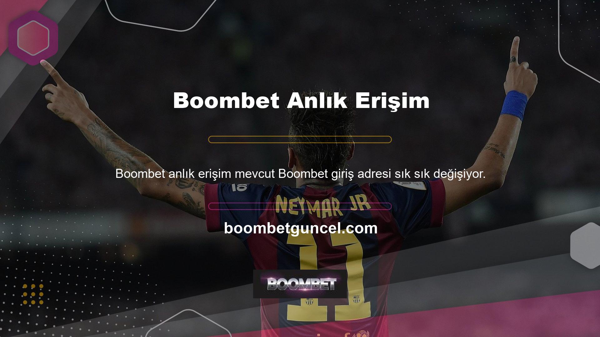 Boombet mevcut adresi, örneğin Boombet site adresi güncellenecektir
